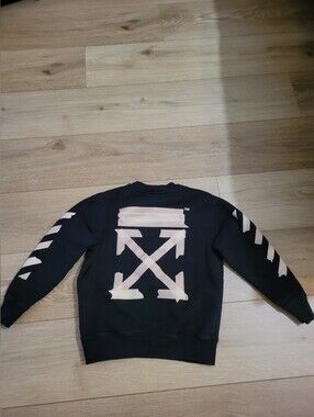 Off-White Kids Black Arrow Sweatshirt Size 8 Years FW23